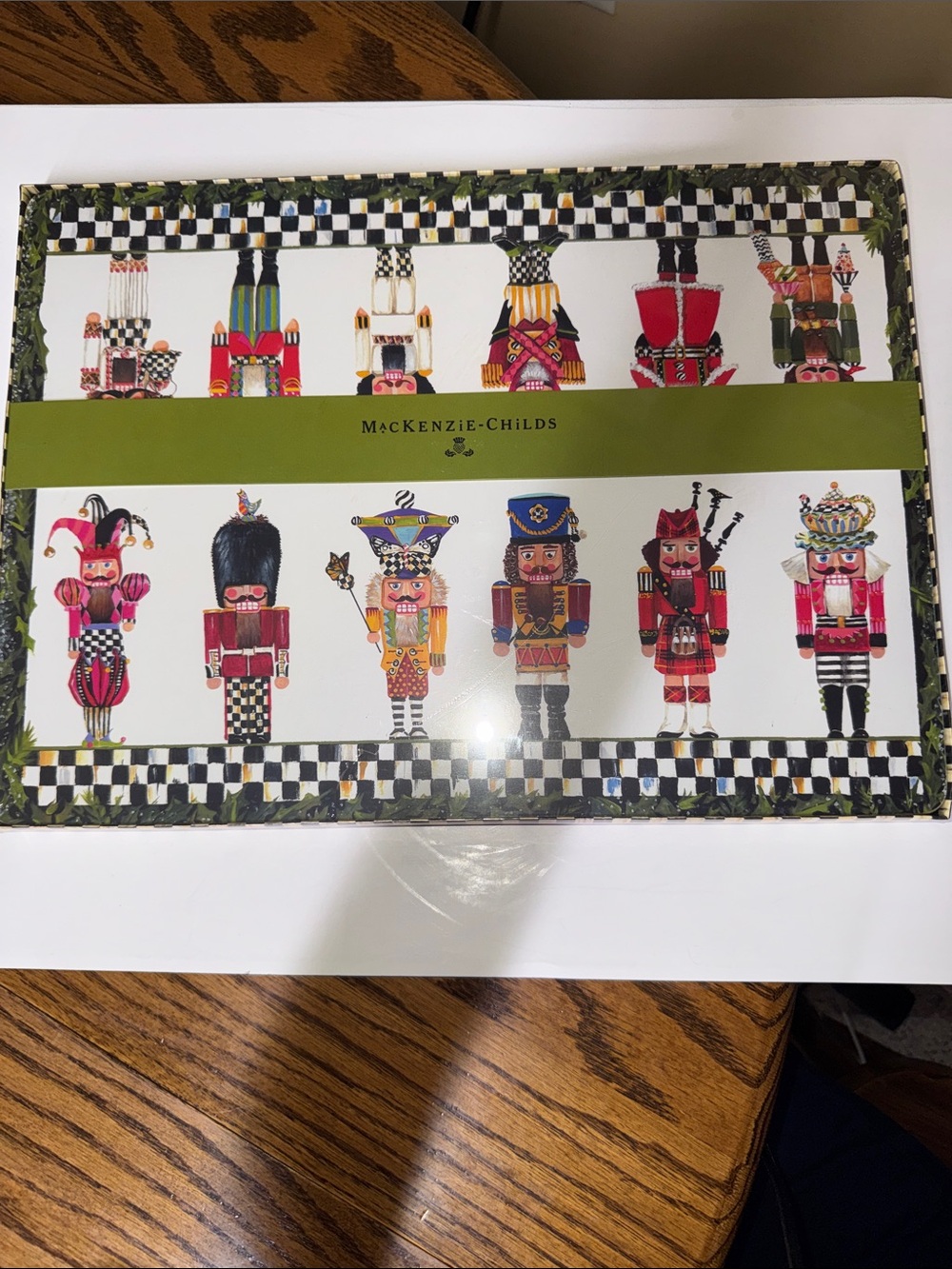 MacKENZIE CHILDS NUTCRACKER BRIGADE CORK BACKED PLACEMATS BNIB Set of 4